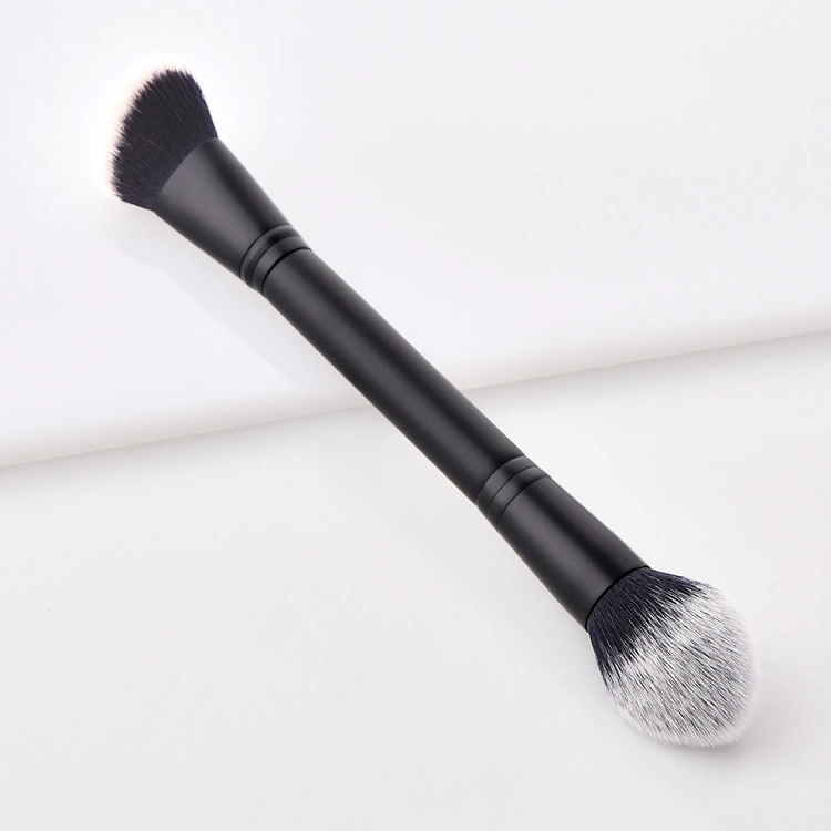 Double Ended Contour Highlight Makeup Brush for Cream and Powder, Foundation, Blending